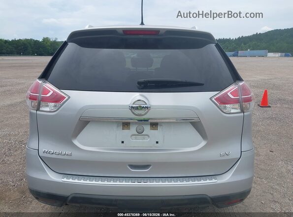 KNMAT2MT0GP684884 2016 NISSAN ROGUE Silver უკანა სალონის ხედი