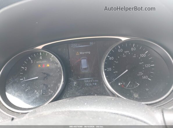KNMAT2MT0GP684884 2016 NISSAN ROGUE Silver უკანა სავარძლების ხედი