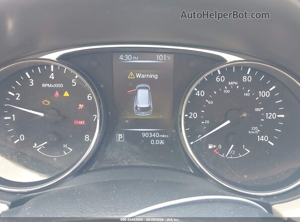KNMAT2MT0GP701392 2016 NISSAN ROGUE Красный Вид задних сидений