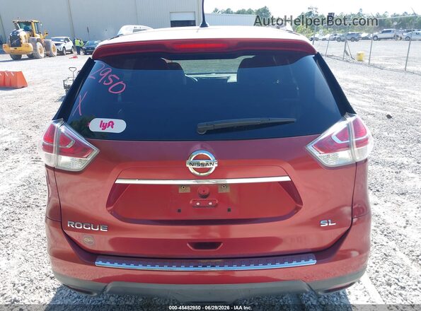 KNMAT2MT0GP701392 2016 NISSAN ROGUE Красный 