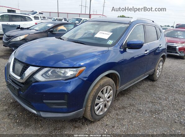 KNMAT2MT0HP595205 2017 NISSAN ROGUE Blue Przód lewy