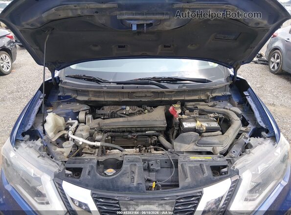 KNMAT2MT0HP595205 2017 NISSAN ROGUE Blue Widok z tyłu