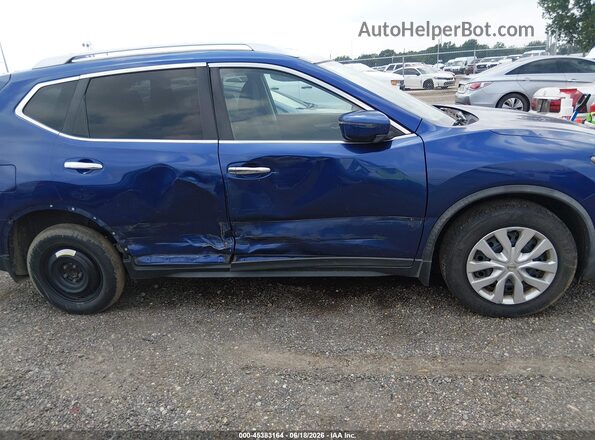 KNMAT2MT0HP595205 2017 NISSAN ROGUE Blue Widok wnętrza z tyłu