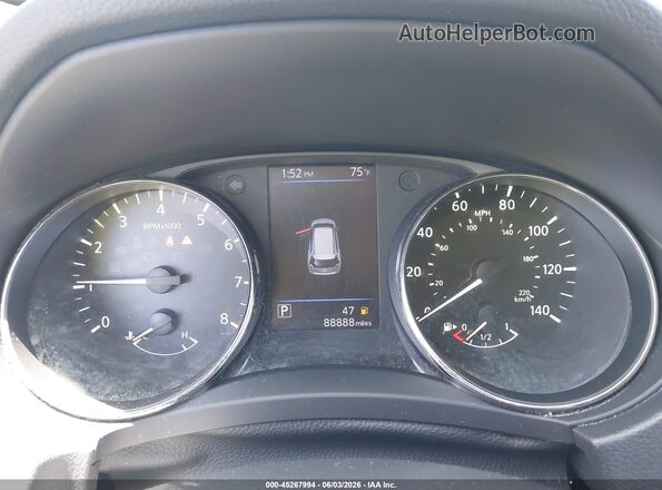 KNMAT2MT0LP524076 2020 NISSAN ROGUE White Widok tylnych siedzeń