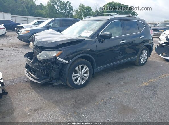 KNMAT2MT1GP641333 2016 NISSAN ROGUE Black Передня ліва чверть