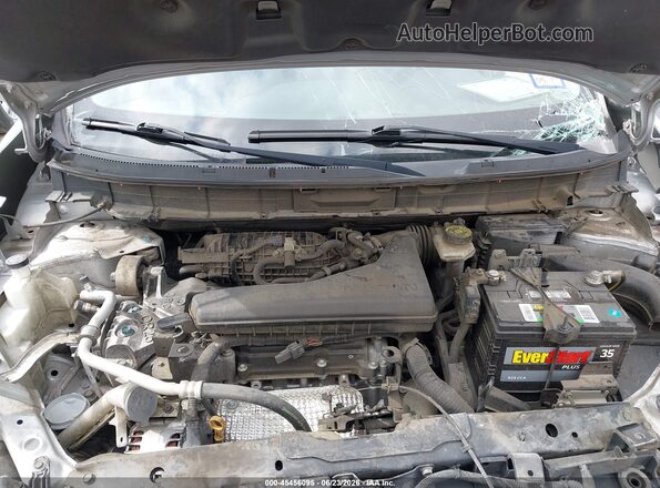 KNMAT2MT1GP668967 2016 NISSAN ROGUE Silver Вид ззаду