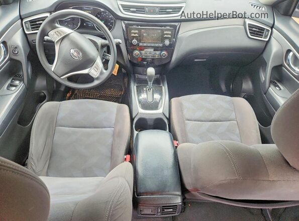 KNMAT2MT1GP671187 2016 NISSAN ROGUE Black Dashboard view