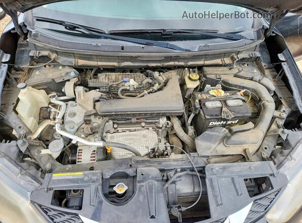 KNMAT2MT1GP671187 2016 NISSAN ROGUE Black Engine compartment view