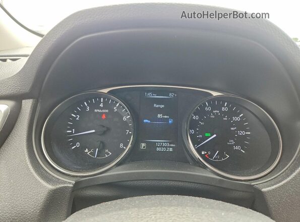 KNMAT2MT1GP671187 2016 NISSAN ROGUE Black Instrument cluster view