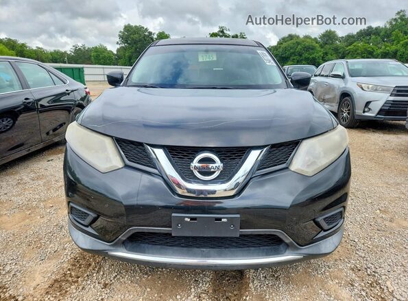 KNMAT2MT1GP671187 2016 NISSAN ROGUE Black Front view