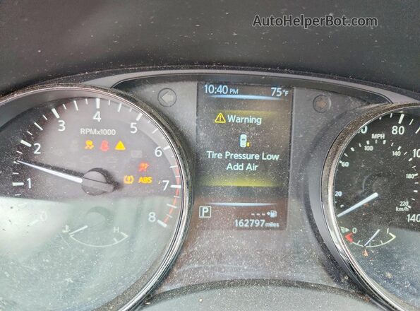 KNMAT2MT1HP595147 2017 NISSAN ROGUE Gray Вид щитка приладів