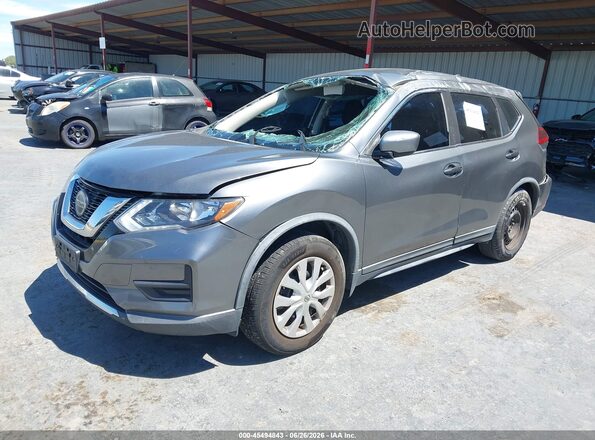 KNMAT2MT1JP528294 2018 NISSAN ROGUE Gray Front left