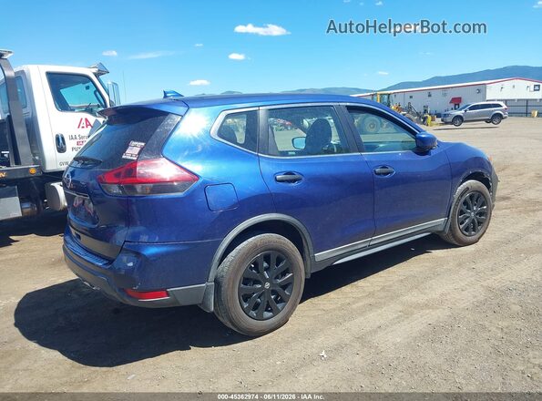 KNMAT2MT1JP564759 2018 NISSAN ROGUE Blue Задня права чверть