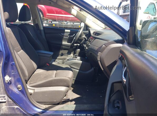 KNMAT2MT1JP564759 2018 NISSAN ROGUE Blue Вид салону спереду
