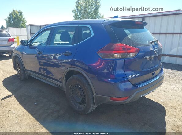 KNMAT2MT1JP564759 2018 NISSAN ROGUE Blue Задня ліва чверть