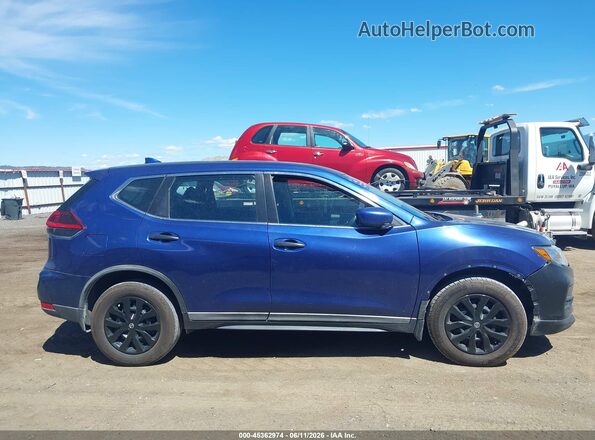 KNMAT2MT1JP564759 2018 NISSAN ROGUE Blue Вид задньої частини салону