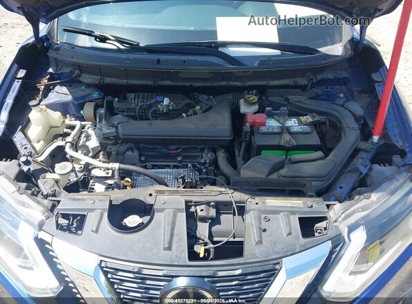 KNMAT2MT1JP599107 2018 NISSAN ROGUE Blue უკანა ხედი