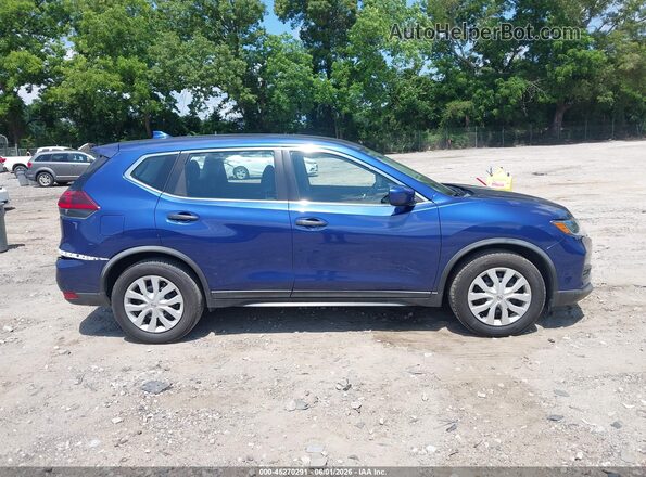KNMAT2MT1JP599107 2018 NISSAN ROGUE Blue უკანა სალონის ხედი