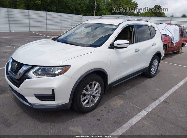 KNMAT2MT1KP546330 2019 NISSAN ROGUE White წინა მარცხენა ხედი სამი მეოთხედიდან