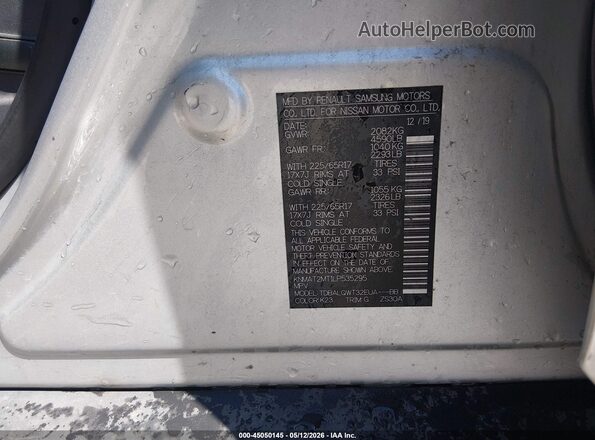 KNMAT2MT1LP535295 2020 NISSAN ROGUE Silver 