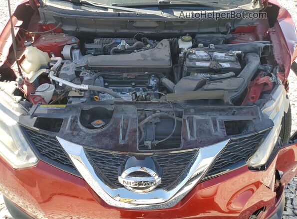 KNMAT2MT2GP629496 2016 NISSAN ROGUE Красный 