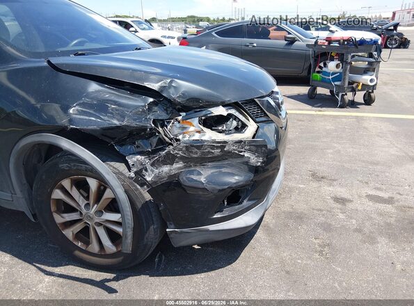 KNMAT2MT2GP639719 2016 NISSAN ROGUE Black Դիմացի տեսք