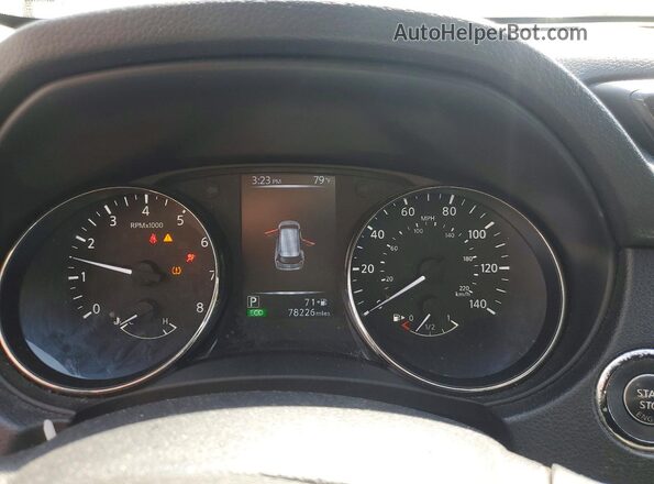 KNMAT2MT2HP501101 2017 NISSAN ROGUE Black Вид щитка приладів