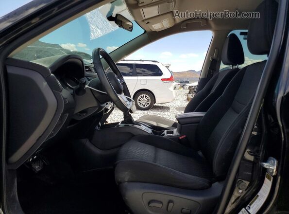 KNMAT2MT2HP522336 2017 NISSAN ROGUE Black Widok wnętrza z przodu