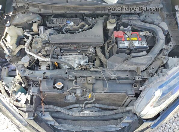 KNMAT2MT2HP522336 2017 NISSAN ROGUE Black Widok wnętrza z tyłu