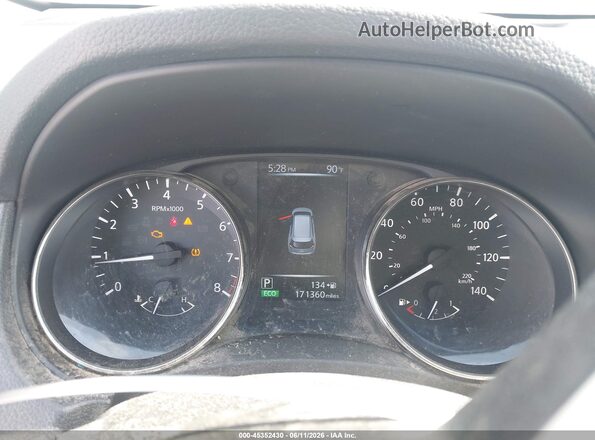 KNMAT2MT2HP558026 2017 NISSAN ROGUE Silver Vista de los asientos traseros