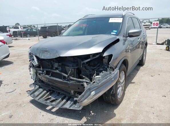 KNMAT2MT2JP514484 2018 NISSAN ROGUE Gray წინა მარცხენა ხედი სამი მეოთხედიდან