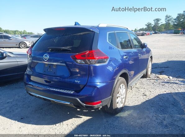 KNMAT2MT2JP622555 2018 NISSAN ROGUE Blue Trasero derecho
