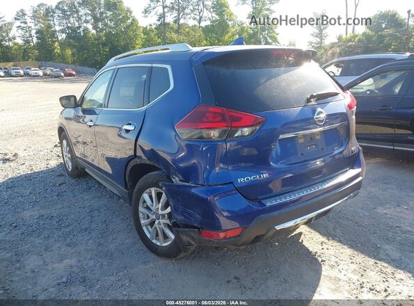 KNMAT2MT2JP622555 2018 NISSAN ROGUE Blue Trasero izquierdo