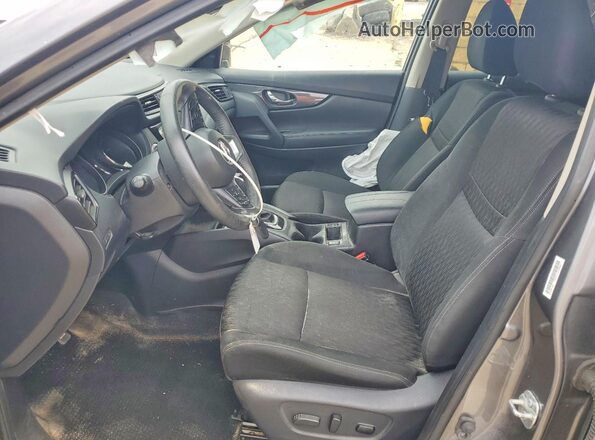 KNMAT2MT2KP514258 2019 NISSAN ROGUE Gray Widok wnętrza z przodu