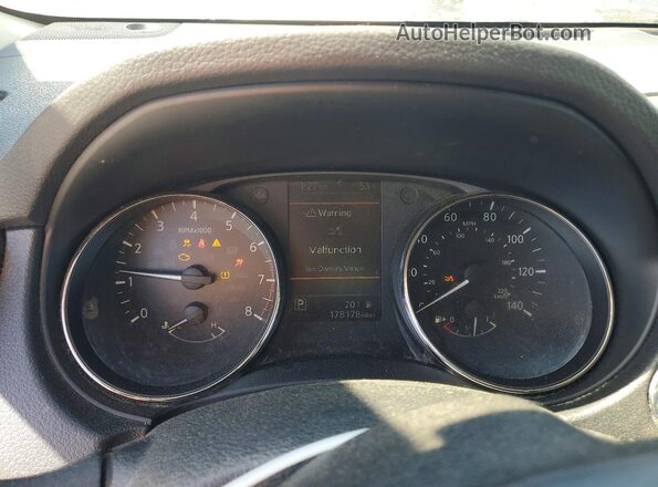 KNMAT2MT2KP526782 2019 NISSAN ROGUE Silver ხელსაწყოთა პანელის ხედი