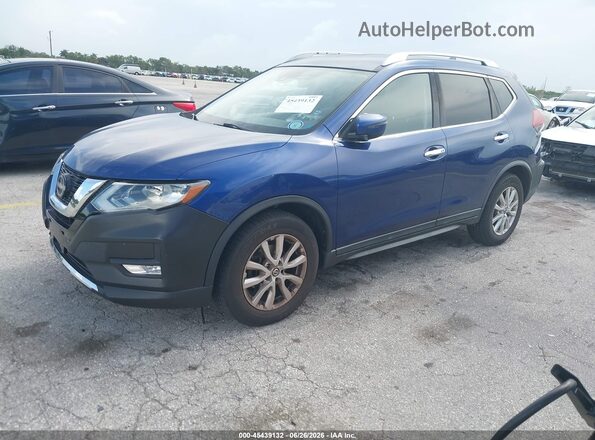KNMAT2MT2KP538513 2019 NISSAN ROGUE Blue Vista tres cuartos delantera izquierda