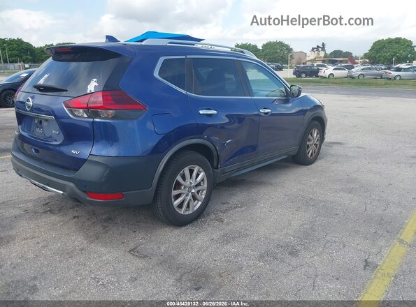 KNMAT2MT2KP538513 2019 NISSAN ROGUE Blue Trasero derecho