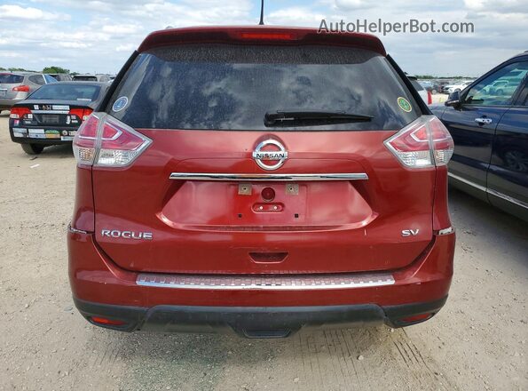 KNMAT2MT3GP610164 2016 NISSAN ROGUE Темно-бордовый 