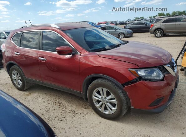 KNMAT2MT3GP610164 2016 NISSAN ROGUE Темно-бордовый 