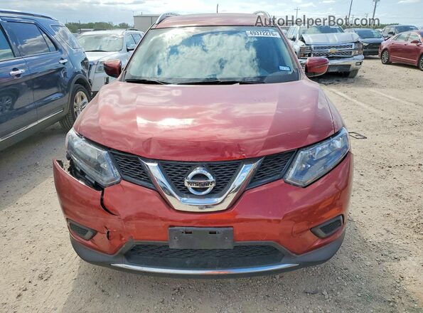 KNMAT2MT3GP610164 2016 NISSAN ROGUE Темно-бордовый 