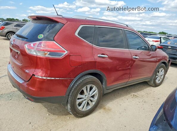 KNMAT2MT3GP610164 2016 NISSAN ROGUE Темно-бордовый 