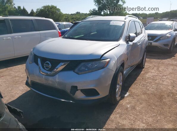 KNMAT2MT3GP631483 2016 NISSAN ROGUE Silver Przód lewy