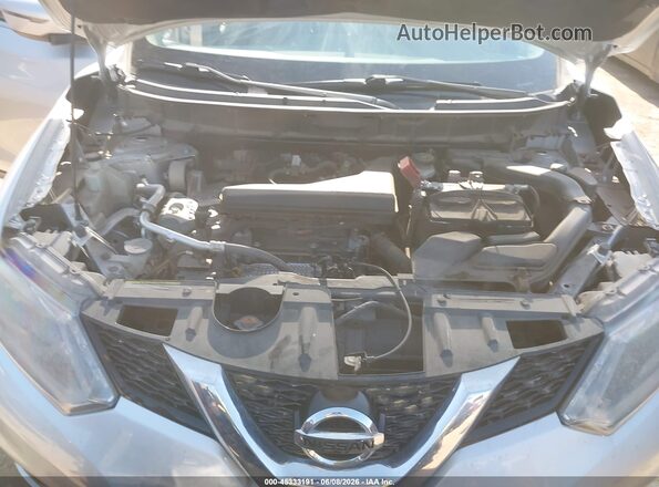 KNMAT2MT3GP631483 2016 NISSAN ROGUE Silver Widok z tyłu