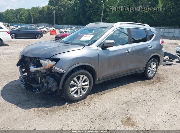 KNMAT2MT3GP655833 2016 NISSAN ROGUE Серый Передняя левая четверть