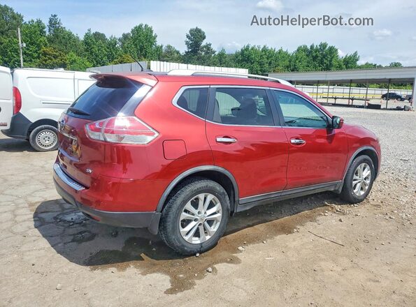 KNMAT2MT3GP656500 2016 NISSAN ROGUE Red Rear right