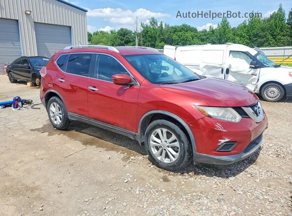 KNMAT2MT3GP656500 2016 NISSAN ROGUE Red Front right