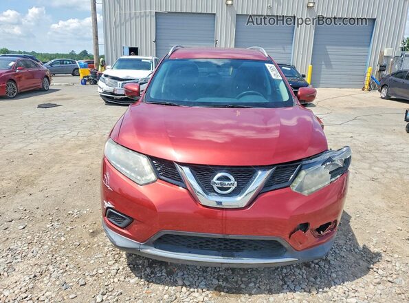 KNMAT2MT3GP656500 2016 NISSAN ROGUE Red Front view