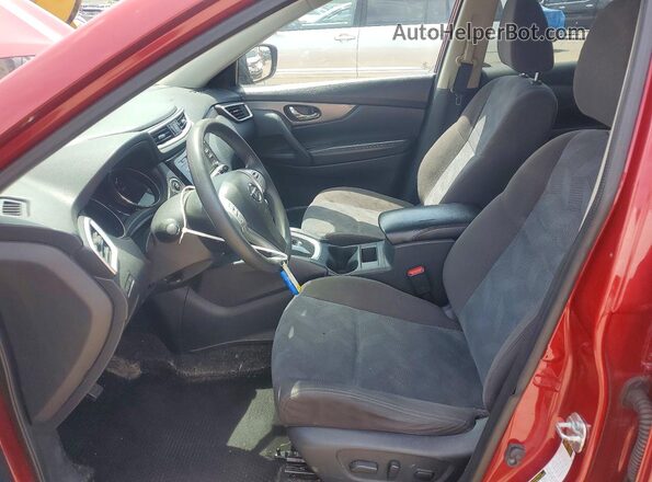 KNMAT2MT3GP656500 2016 NISSAN ROGUE Red Front interior view