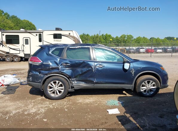 KNMAT2MT3GP694731 2016 NISSAN ROGUE Blue Vista del cuadro de instrumentos