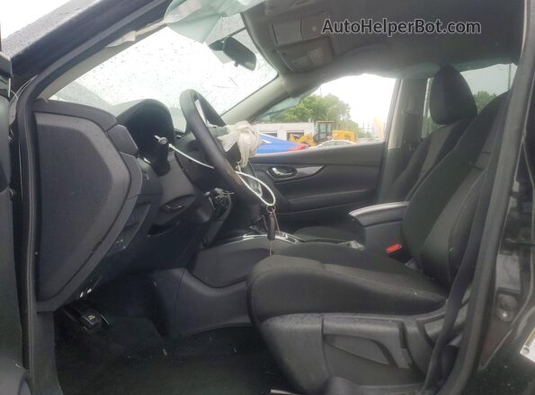 KNMAT2MT3HP522541 2017 NISSAN ROGUE Black Front interior view